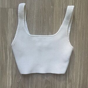 Aritzia Babaton White Tank Top